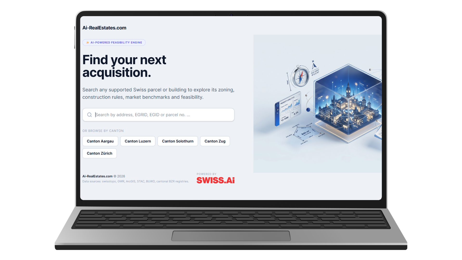 Ai-RealEstates property search interface